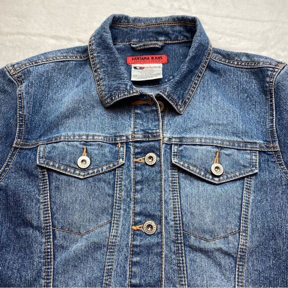 Santana Jeans Authentic Denim Jacket Size Medium - Picture 5 of 12